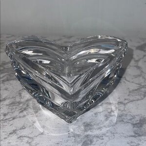 Mikasa Crystal Clear Heart Glass Bowl